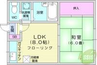 クレール神A棟の間取り