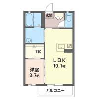 栃木県佐野市小中町(アパート)の賃貸物件の間取り
