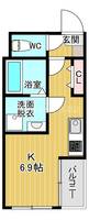 大阪府大阪市生野区巽北3(アパート)の賃貸物件の間取り