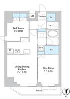 東京都江東区森下4(マンション)の賃貸物件の間取り