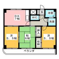 サニーハイム江松の間取り