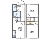 埼玉県本庄市見福5(アパート)の賃貸物件の間取り