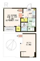 大阪府守口市梅園町(アパート)の賃貸物件の間取り