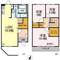 岡山県岡山市南区福田(一戸建)の賃貸物件の間取り