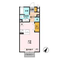 栃木県宇都宮市松原3(アパート)の賃貸物件の間取り