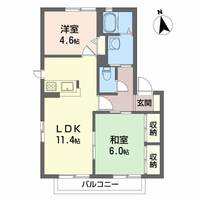 ウッディコート成美 B棟の間取り