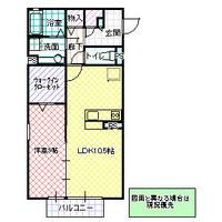サニーフラット那珂の間取り