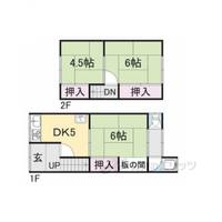 京都府八幡市橋本平野山(一戸建)の賃貸物件の間取り