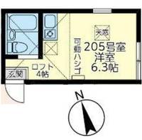 神奈川県横浜市鶴見区東寺尾東台(アパート)の賃貸物件の間取り
