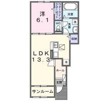 茨城県守谷市本町(アパート)の賃貸物件の間取り