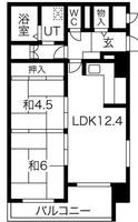 ファミールハイツ北大阪1号棟の間取り