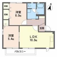 福島県二本松市金色(アパート)の賃貸物件の間取り