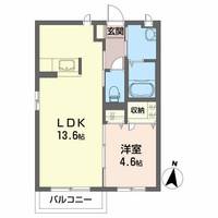 福島県いわき市好間町下好間字手倉(アパート)の賃貸物件の間取り