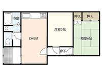 江波アパート(右)の間取り