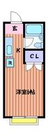 セントラルコーポE館の間取り