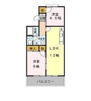 千葉県千葉市緑区おゆみ野5(アパート)の賃貸物件の間取り