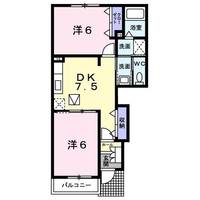 新潟県見附市市野坪町(アパート)の賃貸物件の間取り