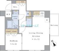 Brillia ist 文京茗荷谷の間取り