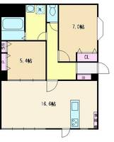 埼玉県朝霞市幸町3(マンション)の賃貸物件の間取り