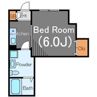 東京都品川区大崎2(アパート)の賃貸物件の間取り