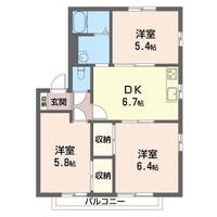 神奈川県厚木市三田南2(アパート)の賃貸物件の間取り