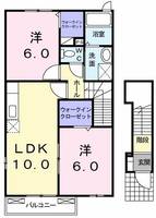 群馬県桐生市新里町小林(アパート)の賃貸物件の間取り