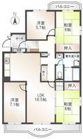 物件の間取り画像