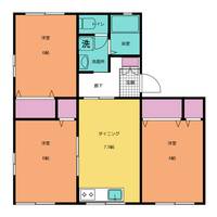 タウニィヒラタの間取り