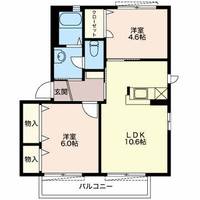 グリーンヒルズもちづきAの間取り