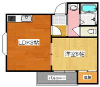 大阪府大阪市住之江区北加賀屋1(マンション)の賃貸物件の間取り