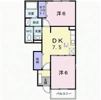 palazzo Bの間取り