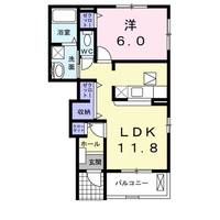 滋賀県大津市見世2(アパート)の賃貸物件の間取り