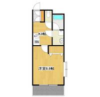 静岡県浜松市中央区中央3(アパート)の賃貸物件の間取り