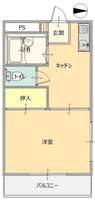 レジデンス内ヶ島の間取り