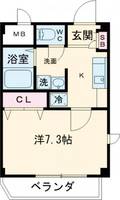 大阪府堺市東区日置荘西町2(マンション)の賃貸物件の間取り