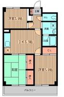 神奈川県横浜市緑区十日市場町(マンション)の賃貸物件の間取り