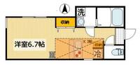 神奈川県藤沢市花の木(アパート)の賃貸物件の間取り