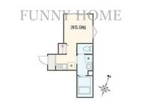 MELDIA祐天寺の間取り