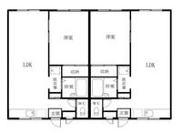 KコーポR-1の間取り