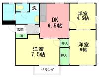 神奈川県平塚市四之宮7(アパート)の賃貸物件の間取り