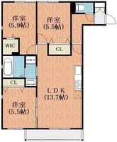 物件の間取り画像