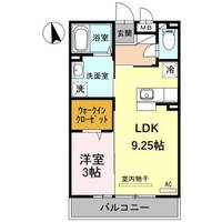 D-Room中川原の間取り