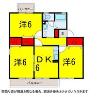 千葉県佐倉市鏑木町(アパート)の賃貸物件の間取り