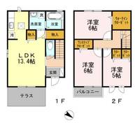 神奈川県厚木市上依知(一戸建)の賃貸物件の間取り