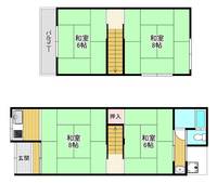 大阪府大東市北条4(一戸建)の賃貸物件の間取り