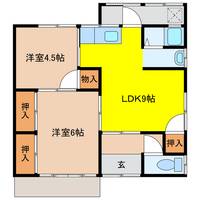 山口県宇部市黒石北3(一戸建)の賃貸物件の間取り