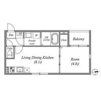 大阪府大阪市住之江区西加賀屋2(アパート)の賃貸物件の間取り