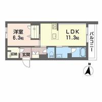 シャーメゾン壺川の間取り