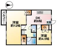 千葉県茂原市早野(アパート)の賃貸物件の間取り