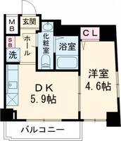 アンベリール亀有の間取り